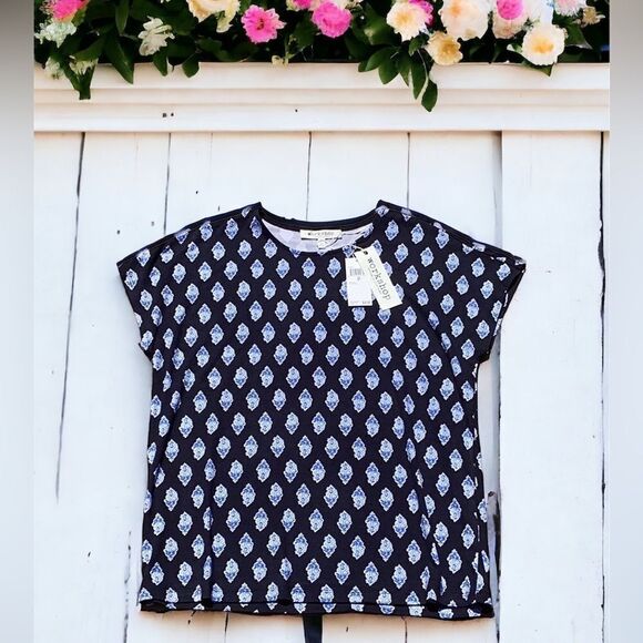 WORKSHOP REPUBLIC CLOTHING NWT WOMENS TOP BLUE SMALL - Picture 3 of 7